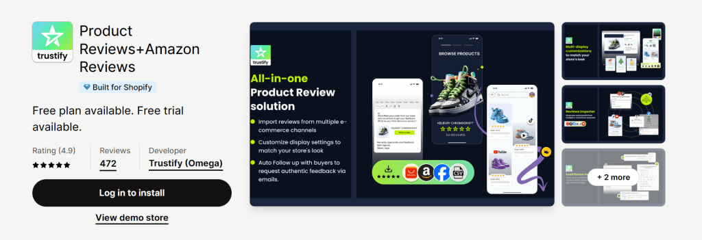 Shopify Product Review App - Trustify